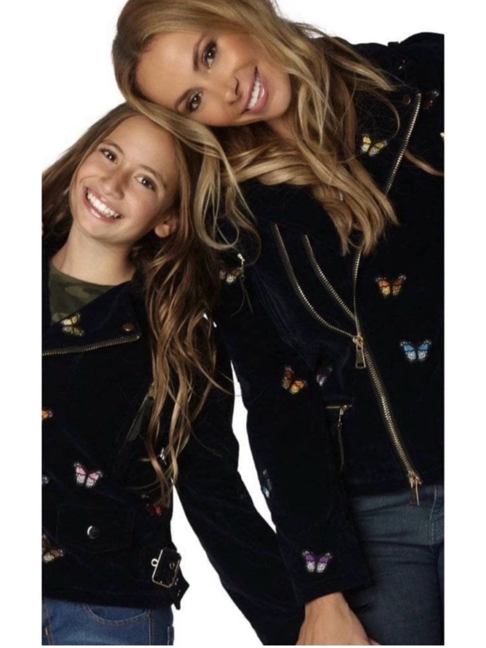 Lola & The Boys Women’s Butterfly Moto Jacket New
